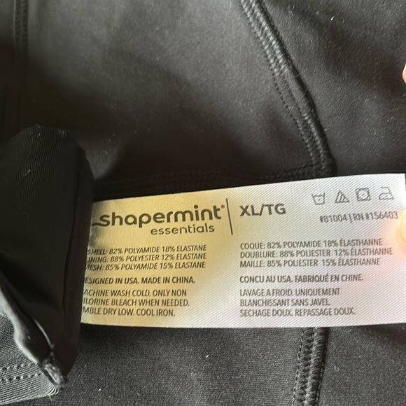 NWT SHAPERMINT Black Halter Underwire Swim Top, Size: XL - Picture 5 of 9